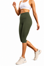 Sculpta Women’s High Waisted Capri Leggings – Soft Stretch Gym, Yoga & Running Leggings