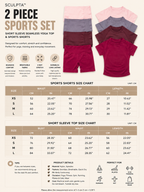 Sculpta™ 2 Piece Seamless Gym Set | Women’s Short Sleeve Crop Top & High Waist Sports Shorts Activewear