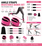 Sculpta™ Adjustable Ankle Resistance Bands | Glute & Leg Training Straps for Home & Gym
