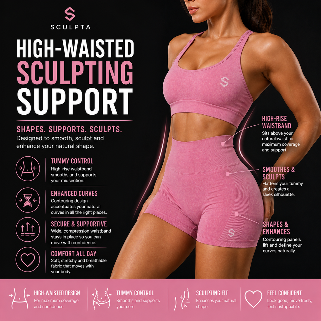 Sculpta™ Sculpt Seamless Scrunch Bum Gym Set