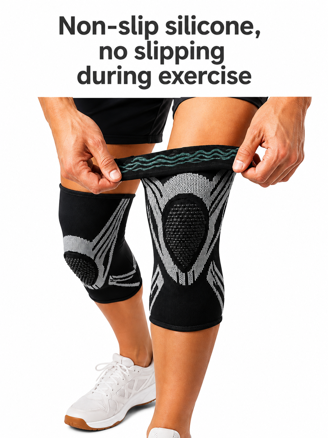 Sculpta™ Compression Knee Support Sleeve | Breathable Elastic Knee Brace for Running, Gym & Sports