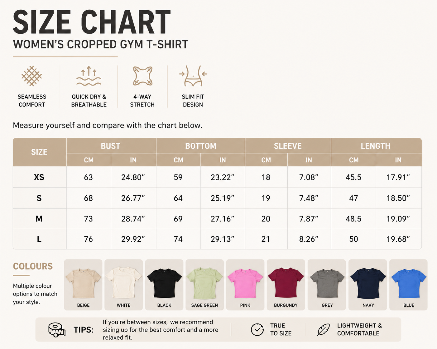 Sculpta™ Seamless Cropped Gym T-Shirt | Women’s Short Sleeve Workout Top