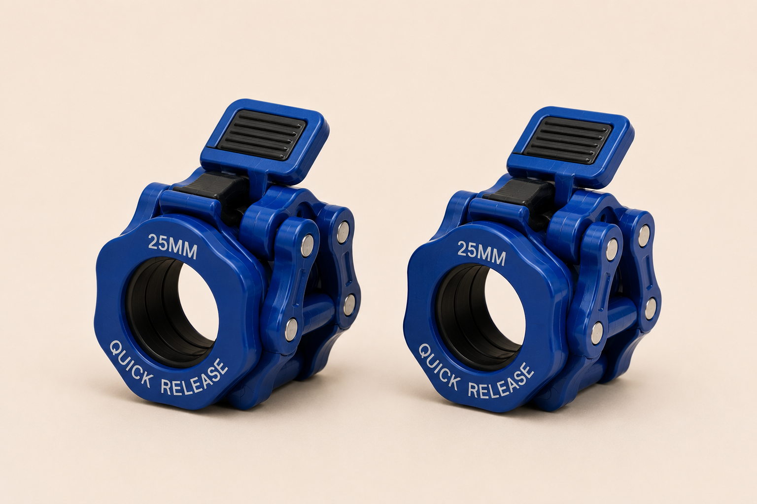 Sculpta™ Quick Release Barbell Clamps (Pair) | Olympic Barbell Lock Collars for Weightlifting, Powerlifting & Strength Training
