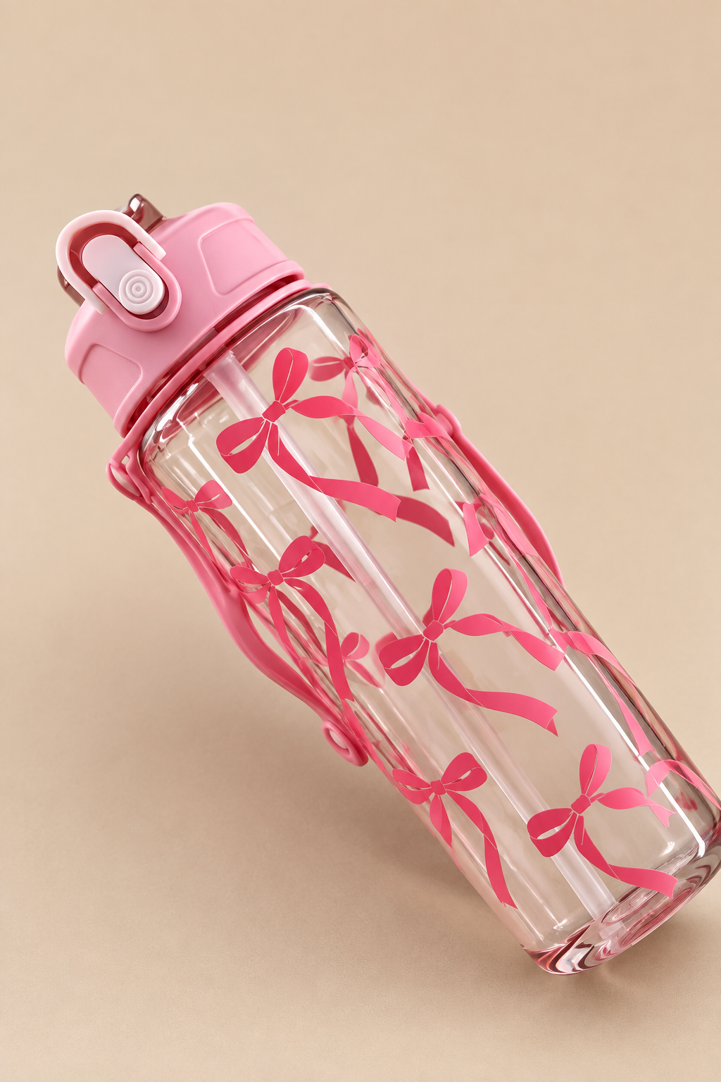 Sculpta™ 800ml Sports Water Bottle | Leakproof Gym Bottle with Time Marker & Carry Strap