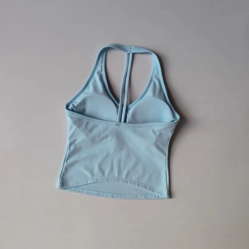 Sculpta™ SculptFit V-Neck Sports Bra | Seamless Low-Impact Gym & Yoga Bra for Women