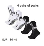Sculpta™ 4 Pair Performance Football Socks | Cushioned Breathable Sports Socks for Football, Running, Gym & Training