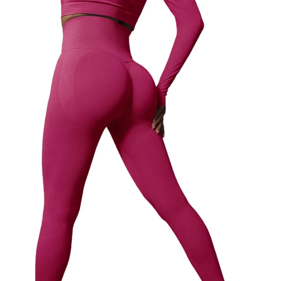 Sculpta High Waisted Seamless Scrunch Leggings – Women’s Push Up Sculpting Gym Leggings