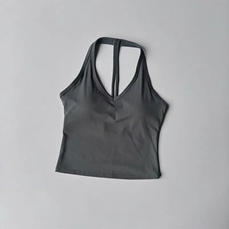 Sculpta™ SculptFit V-Neck Sports Bra | Seamless Low-Impact Gym & Yoga Bra for Women