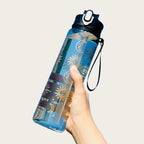 Sculpta™ 800ml Sports Water Bottle | Leakproof Gym Bottle with Time Marker & Carry Strap