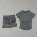 Sculpta™ Seamless Gym Set | Sculpt Performance T-Shirt & Scrunch Shorts for Women