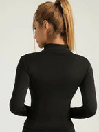 Sculpta™ Women’s Long Sleeve Zip Gym Jacket | Quick-Dry Slim Fit Fitness Top