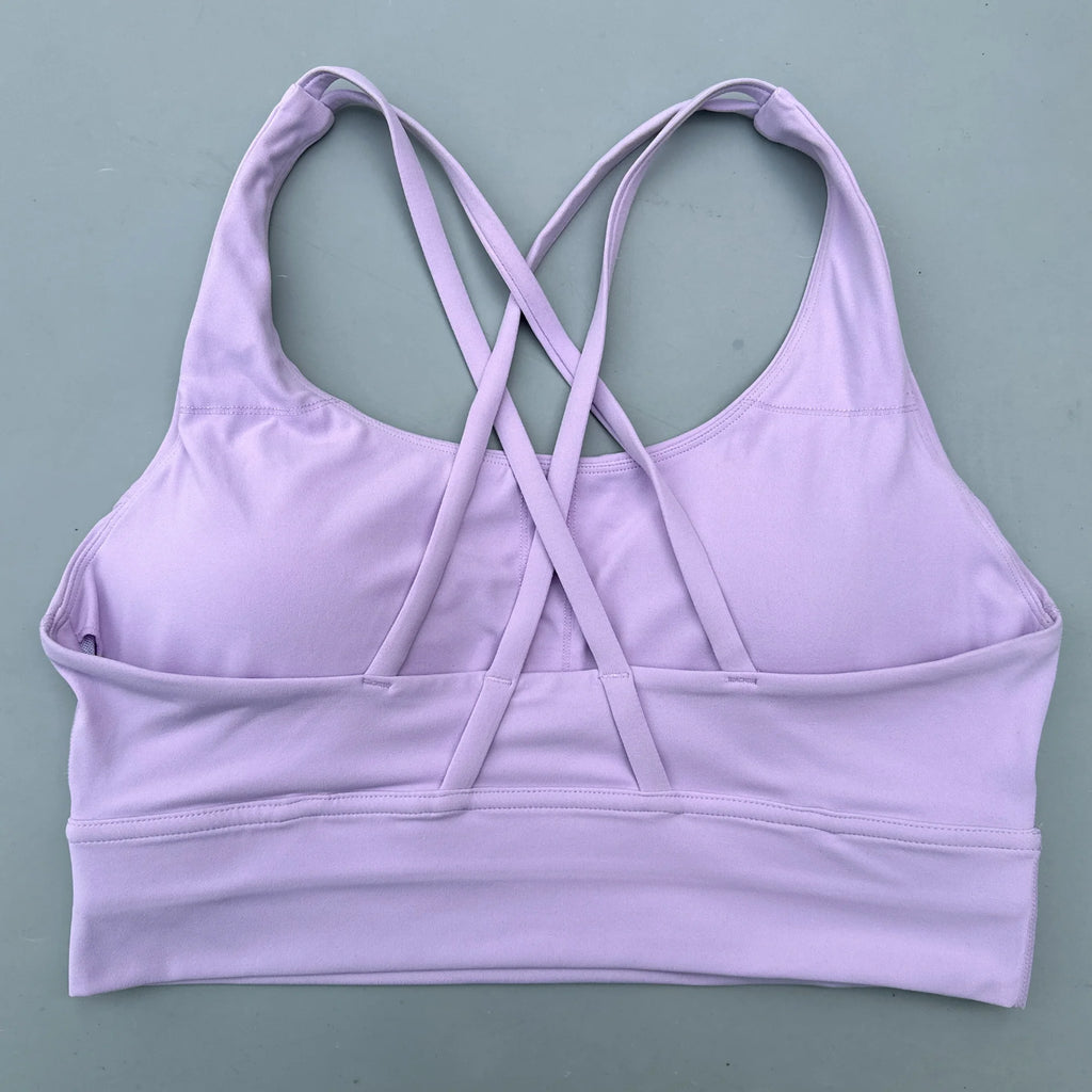 Sculpta™ Cross Back Sports Bra | Women’s Seamless Medium Support Gym & Yoga Bra