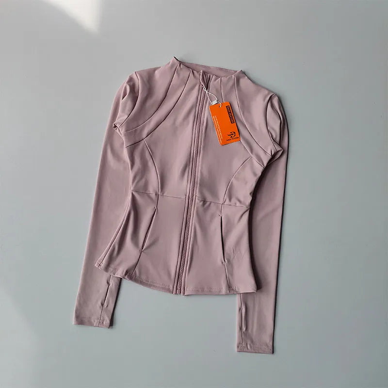 Sculpta™ Performance Zip Jacket | Seamless Long Sleeve Gym Top