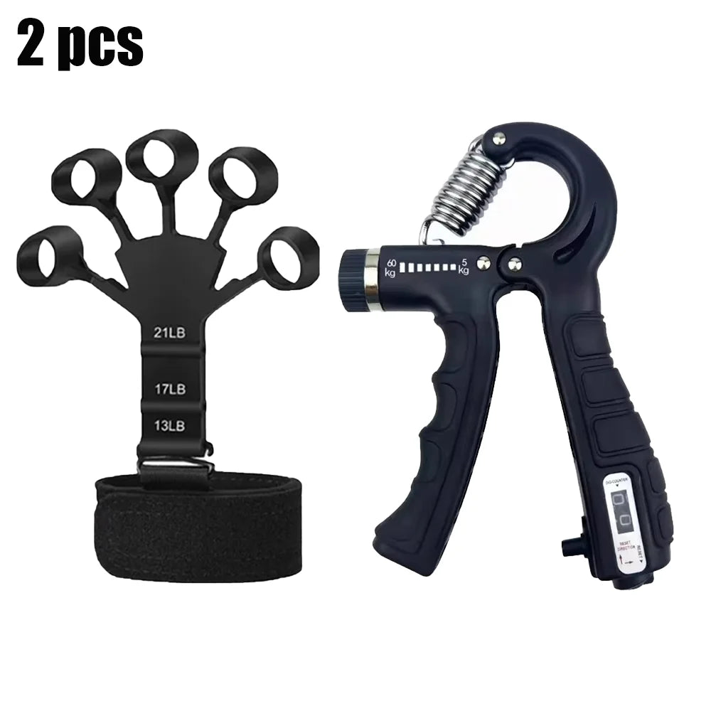 Sculpta™ Adjustable Hand Grip Strengthener | 10–60kg Forearm & Wrist Trainer