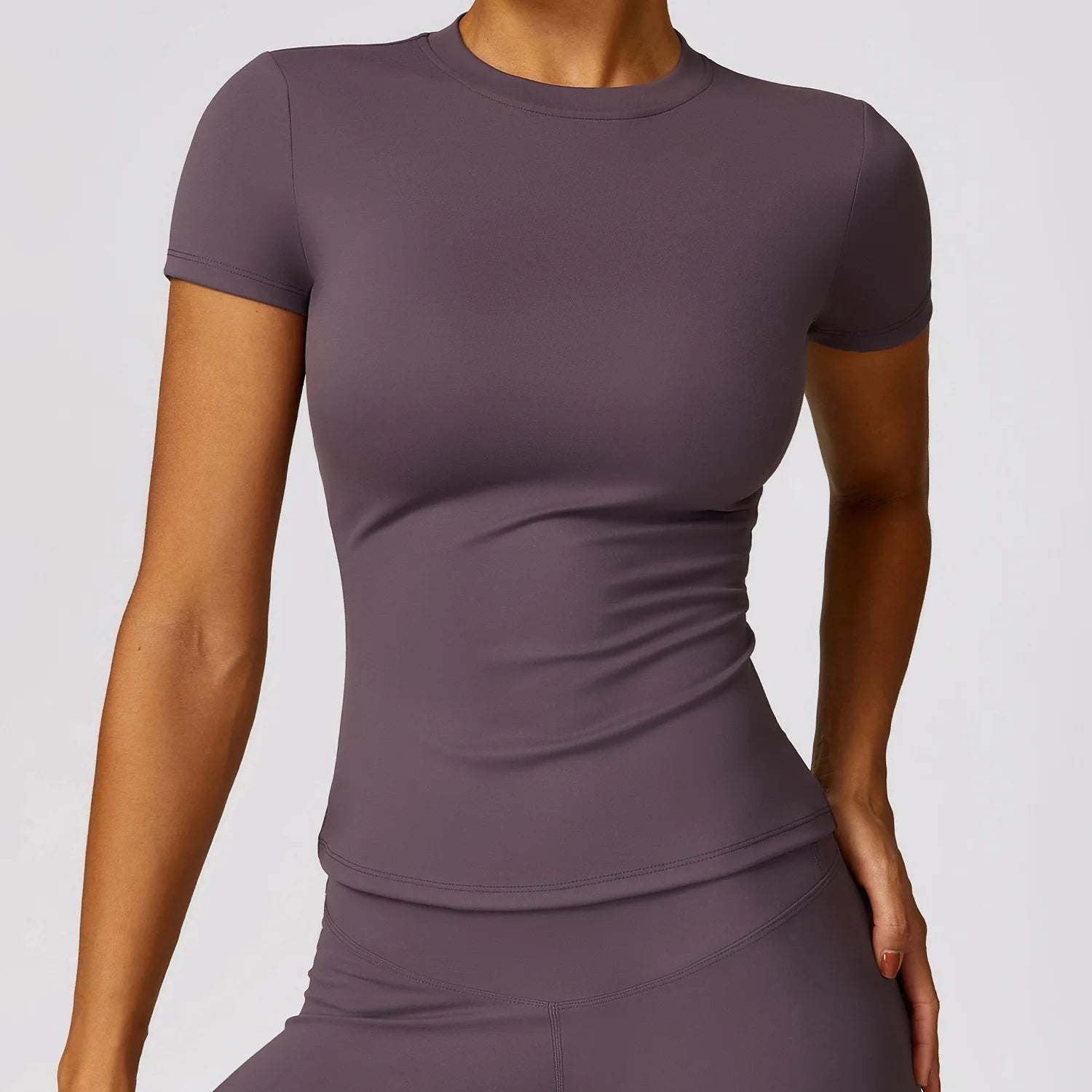 Sculpta Women Running Sports T Shirt Summer Short Sleeve Round Neck Breathable Stretchy GYM Yoga Slim Fitness Active Top Tee