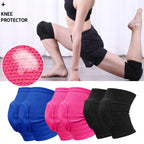 Sculpta™ Compression Knee Pads (2 Pack) | Elastic Knee Support Sleeves with Thick EVA Padding for Gym, Volleyball, Running & Fitness