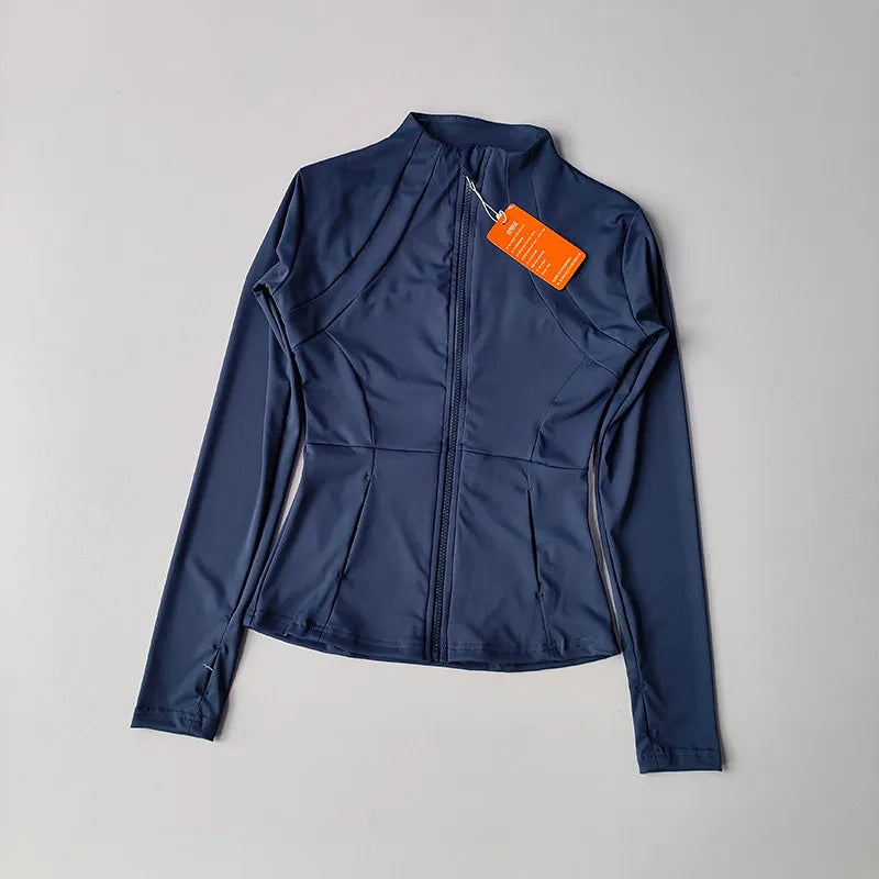 Sculpta™ Performance Zip Jacket | Seamless Long Sleeve Gym Top