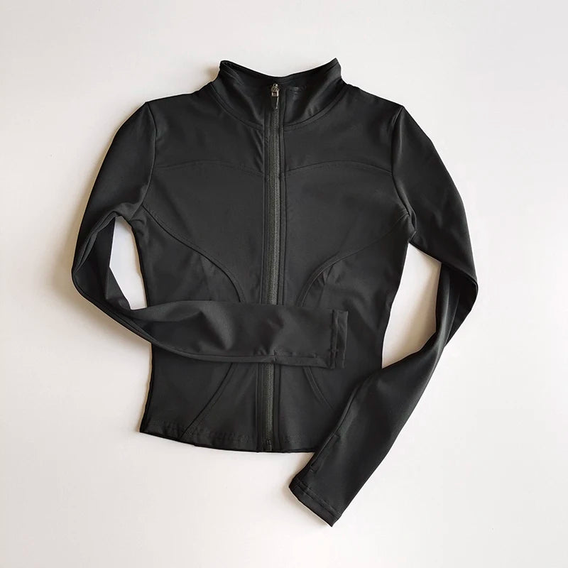 Sculpta™ Performance Zip Jacket | Seamless Long Sleeve Gym Top