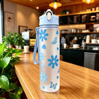 Sculpta™ 800ml Sports Water Bottle | Leakproof Gym Bottle with Time Marker & Carry Strap