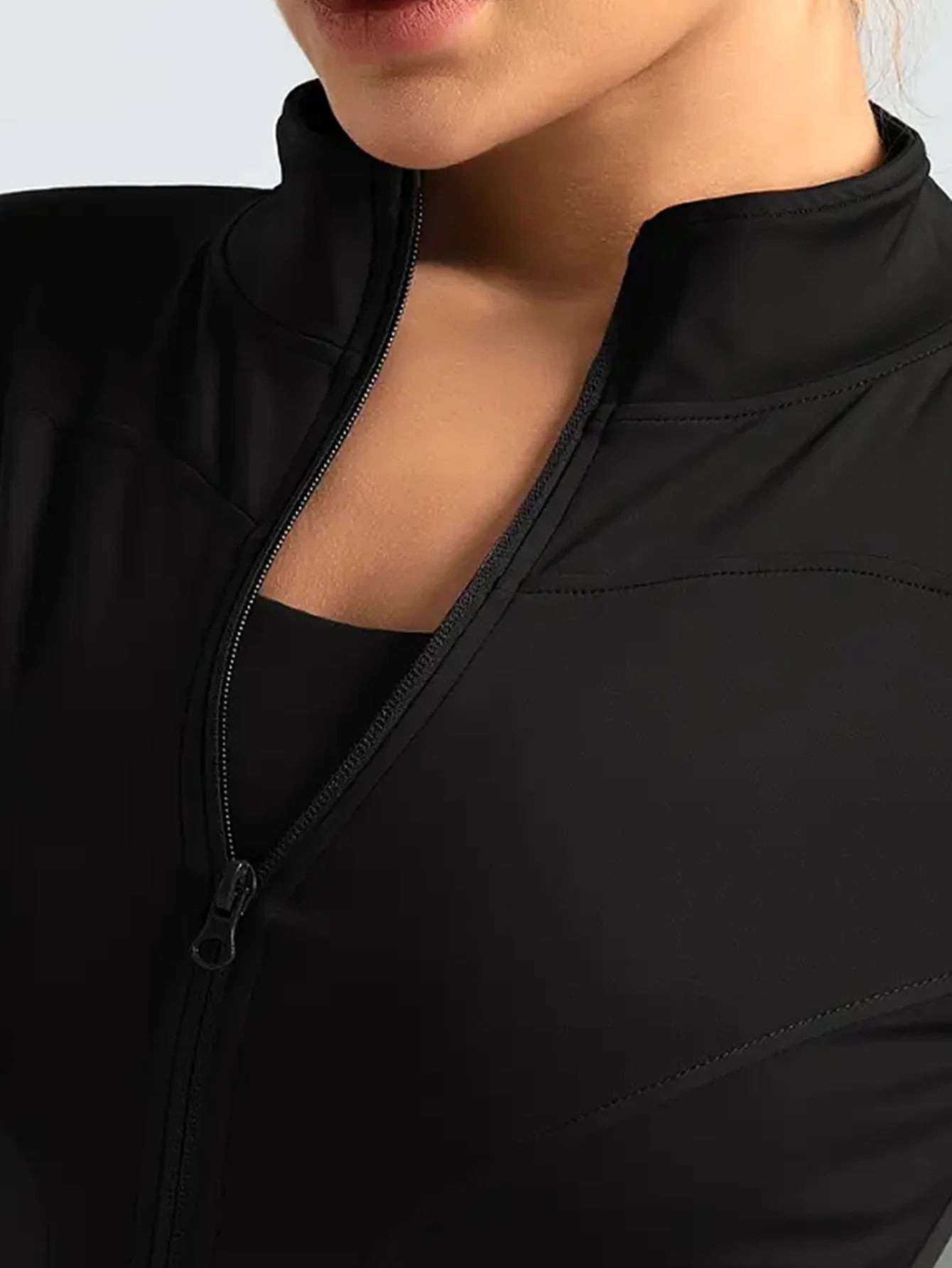 Sculpta™ Women’s Long Sleeve Zip Gym Jacket | Quick-Dry Slim Fit Fitness Top