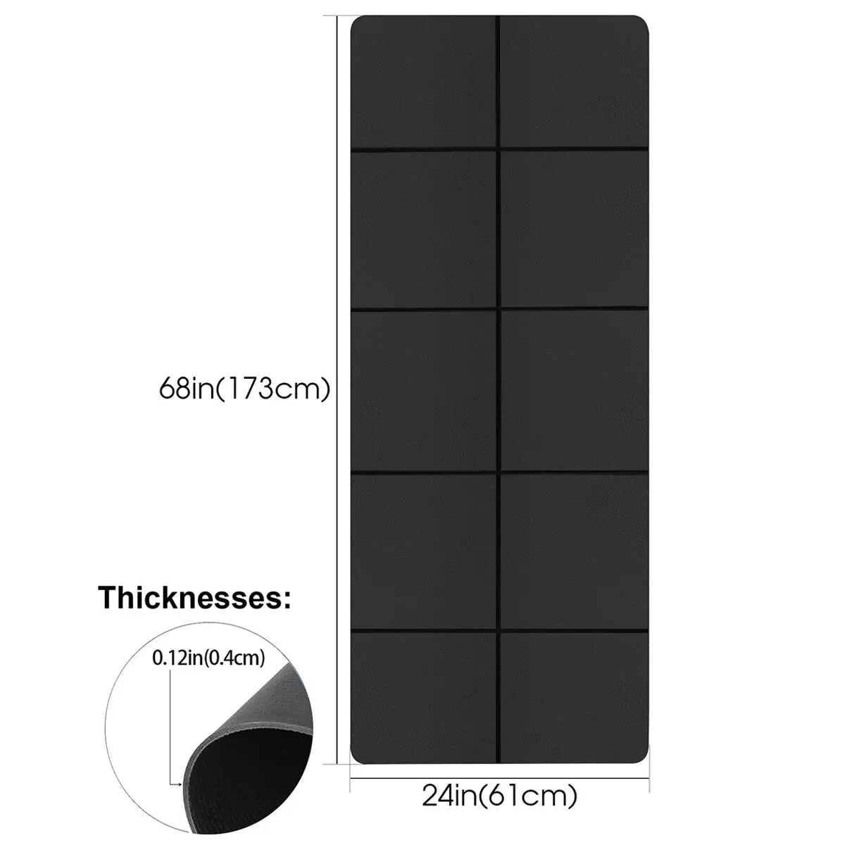 Sculpta™ Premium EVA Yoga Mat | 4mm Non-Slip Exercise & Pilates Mat