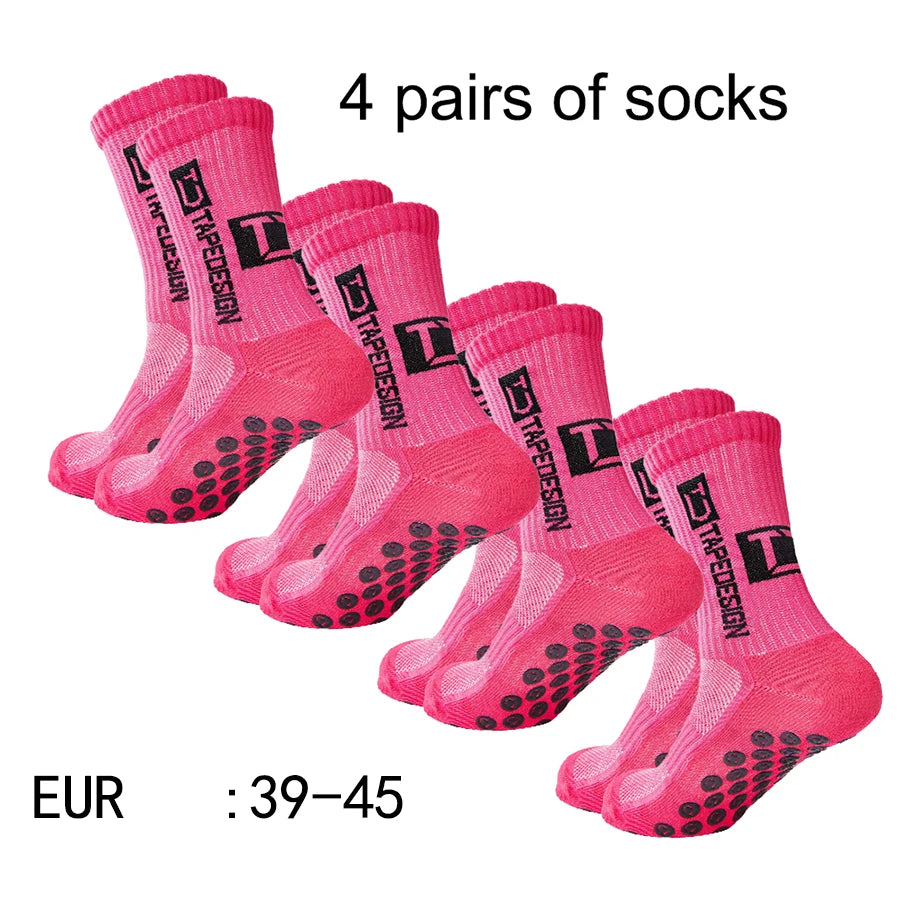 Sculpta™ 4 Pair Performance Football Socks | Cushioned Breathable Sports Socks for Football, Running, Gym & Training