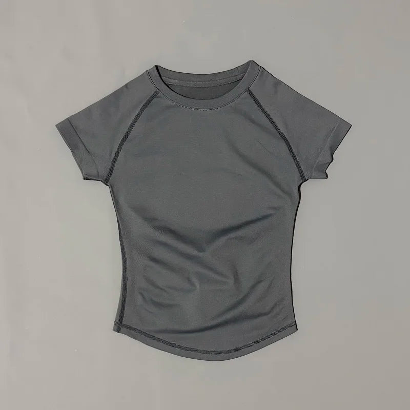 Sculpta™ Seamless Cropped Gym T-Shirt | Women’s Short Sleeve Workout Top