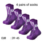 Sculpta™ 4 Pair Performance Football Socks | Cushioned Breathable Sports Socks for Football, Running, Gym & Training