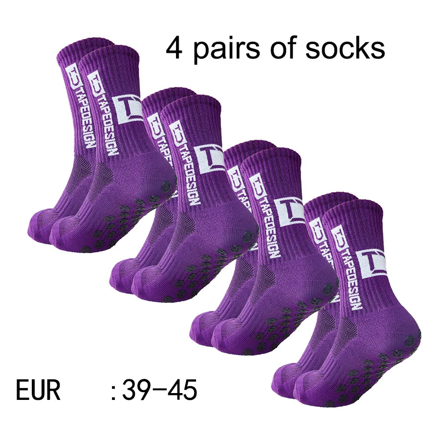 Sculpta™ 4 Pair Performance Football Socks | Cushioned Breathable Sports Socks for Football, Running, Gym & Training