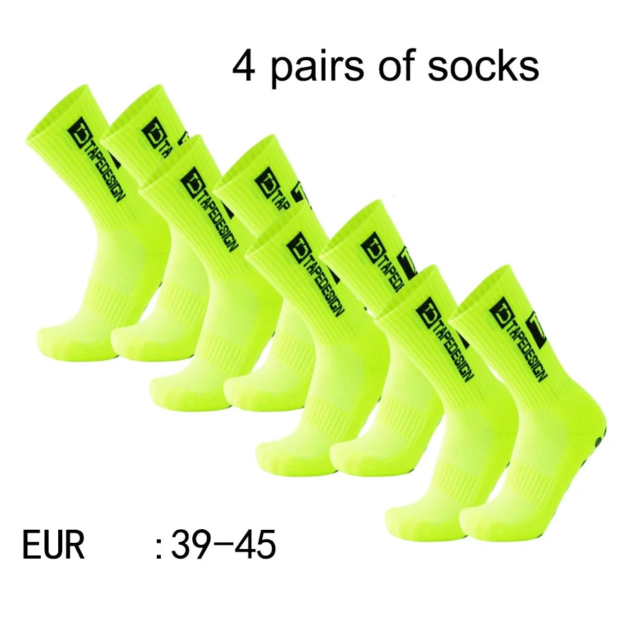 Sculpta™ 4 Pair Performance Football Socks | Cushioned Breathable Sports Socks for Football, Running, Gym & Training