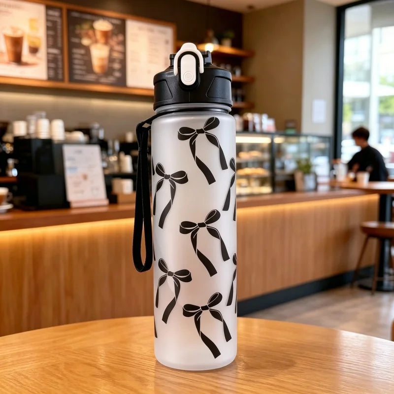 Sculpta™ 800ml Sports Water Bottle | Leakproof Gym Bottle with Time Marker & Carry Strap
