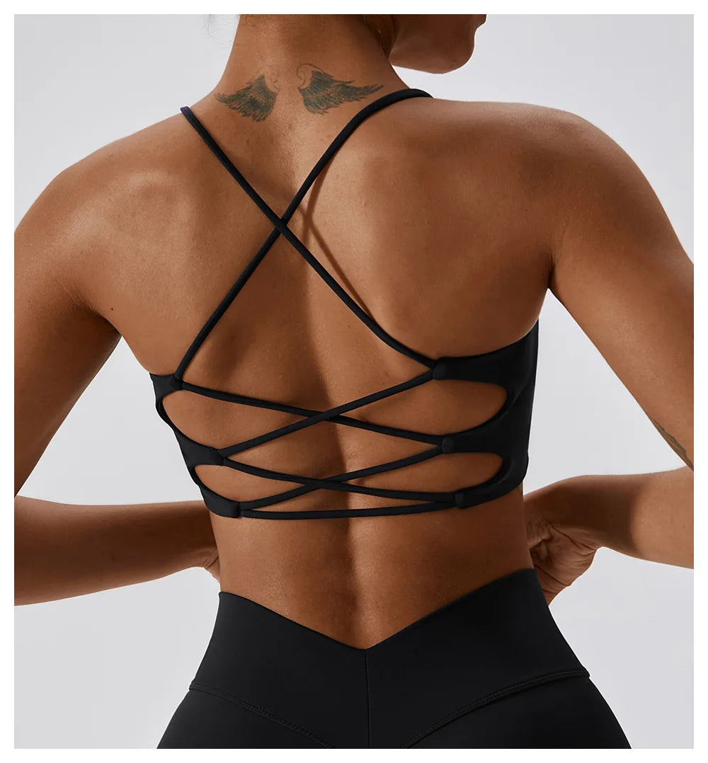Sculpta™ U-Back Sports Bra | Women’s Multi-Strap Medium Support Gym & Yoga Bra