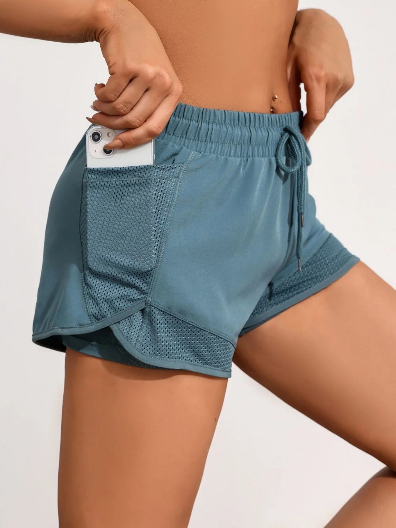 Sculpta™ Women’s 2-in-1 Running Shorts | High-Waisted Quick-Dry Gym & Training Shorts