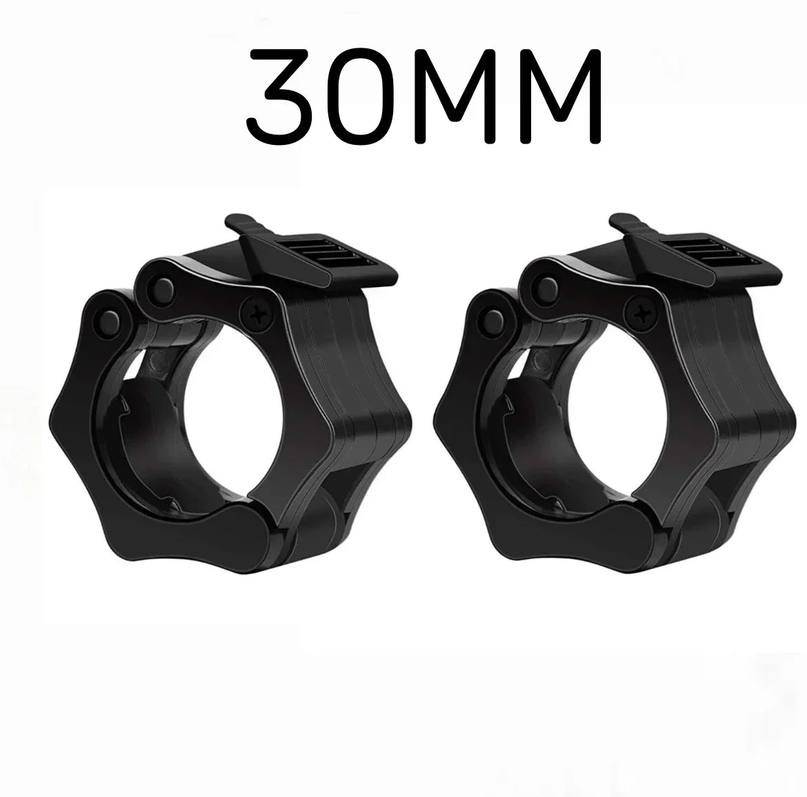 Sculpta™ Quick Release Barbell Clamps (Pair) | Olympic Barbell Lock Collars for Weightlifting, Powerlifting & Strength Training