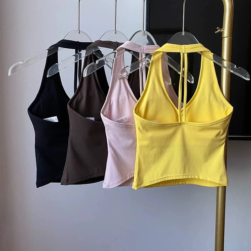 Sculpta™ SculptFit V-Neck Sports Bra | Seamless Low-Impact Gym & Yoga Bra for Women