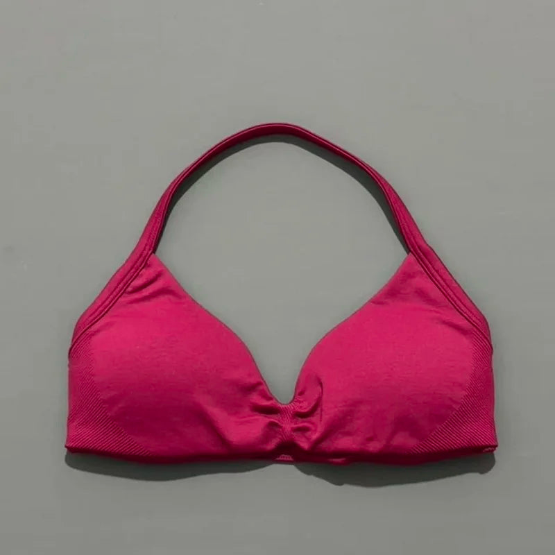 Sculpta™ Backless Strappy Sports Bra | Seamless Medium Support