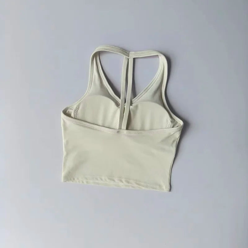Sculpta™ SculptFit V-Neck Sports Bra | Seamless Low-Impact Gym & Yoga Bra for Women