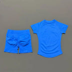 Sculpta™ Seamless Gym Set | Sculpt Performance T-Shirt & Scrunch Shorts for Women