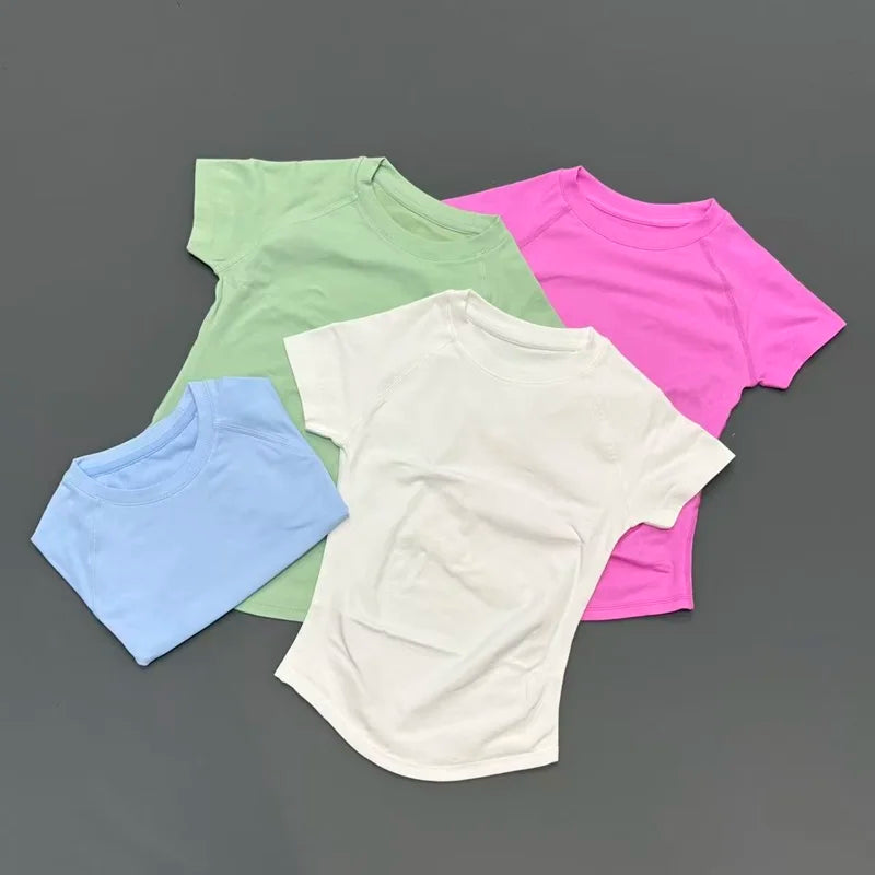 Sculpta™ Seamless Cropped Gym T-Shirt | Women’s Short Sleeve Workout Top