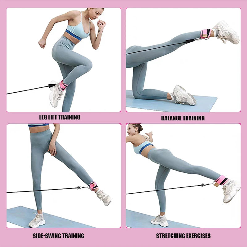 Sculpta™ Adjustable Ankle Resistance Bands | Glute & Leg Training Straps for Home & Gym