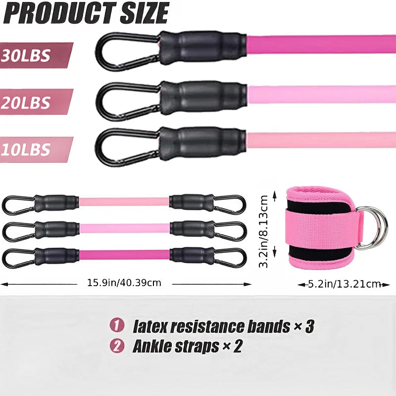 Sculpta™ Adjustable Ankle Resistance Bands | Glute & Leg Training Straps for Home & Gym