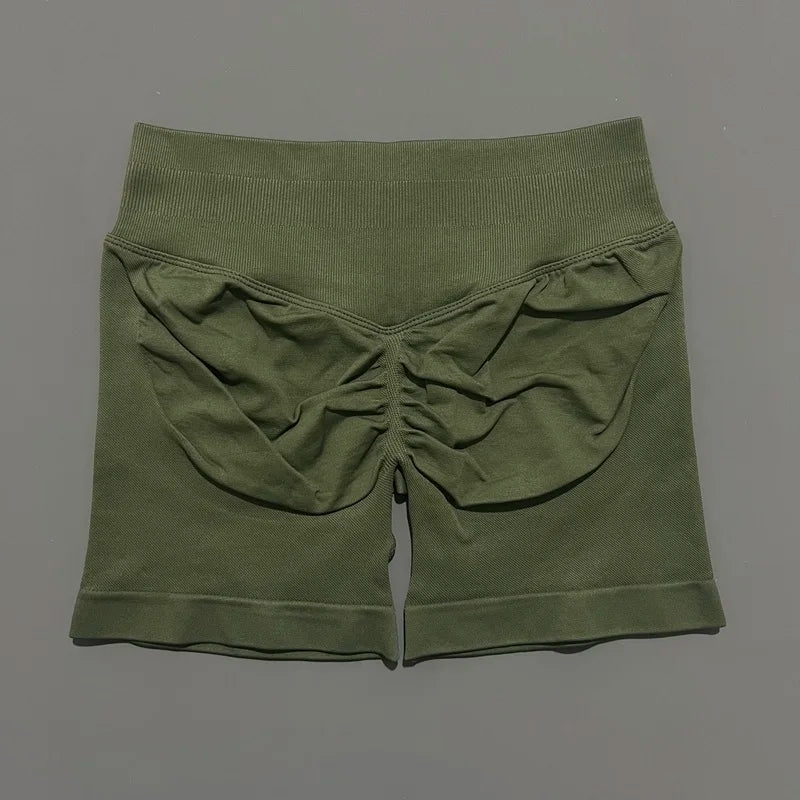 Sculpta™ Seamless Sculpt Scrunch Shorts | High Waist Gym & Running Shorts