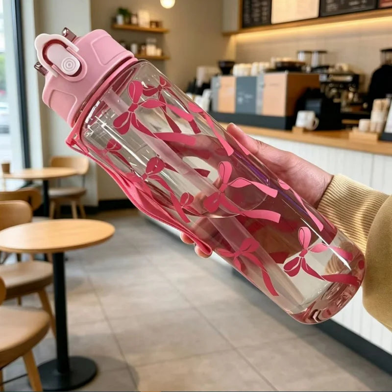 Sculpta™ 800ml Sports Water Bottle | Leakproof Gym Bottle with Time Marker & Carry Strap
