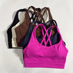 Sculpta™ Cross Back Sports Bra | Women’s Seamless Medium Support Gym & Yoga Bra