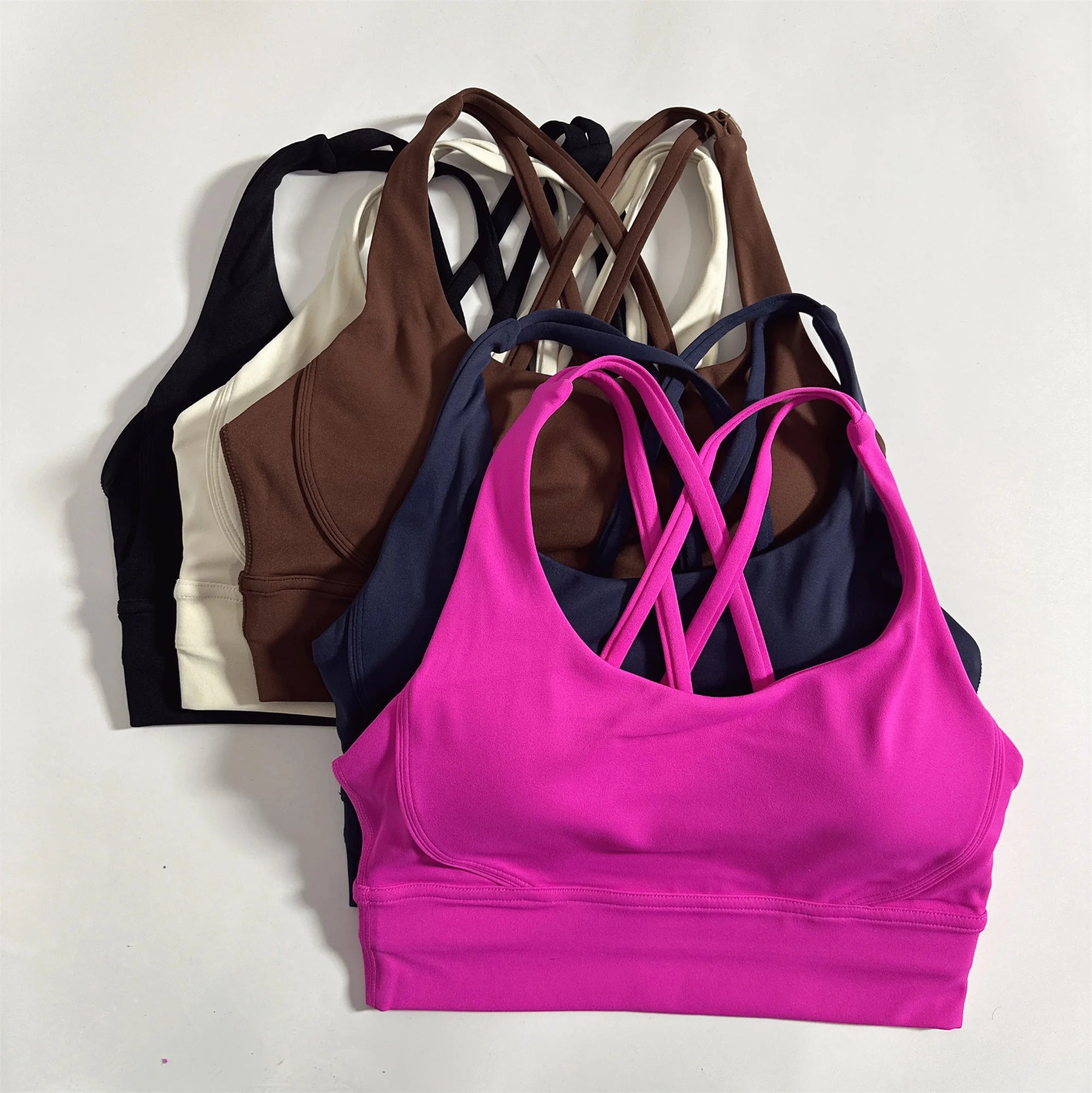 Sculpta™ Cross Back Sports Bra | Women’s Seamless Medium Support Gym & Yoga Bra