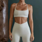 Sculpta™ Cross Back Sports Bra | Women’s High Support Seamless Running & Gym Bra