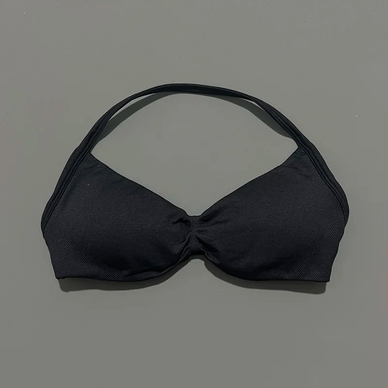 Sculpta™ Backless Strappy Sports Bra | Seamless Medium Support