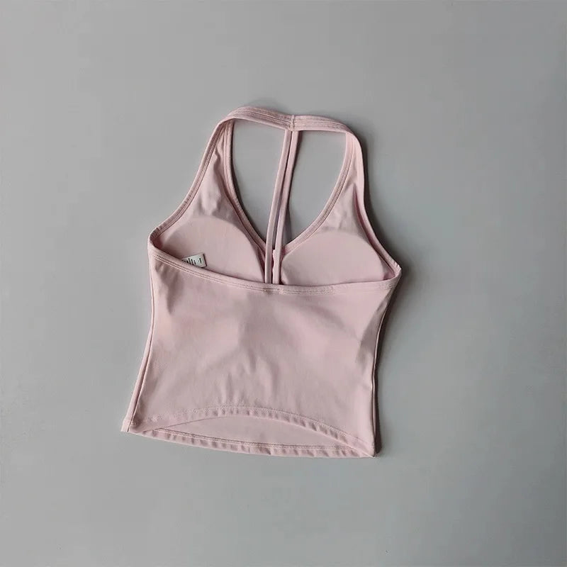 Sculpta™ SculptFit V-Neck Sports Bra | Seamless Low-Impact Gym & Yoga Bra for Women