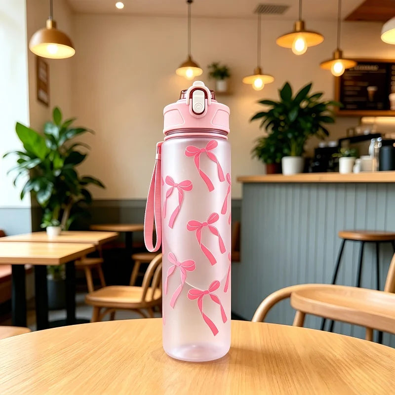 Sculpta™ 800ml Sports Water Bottle | Leakproof Gym Bottle with Time Marker & Carry Strap
