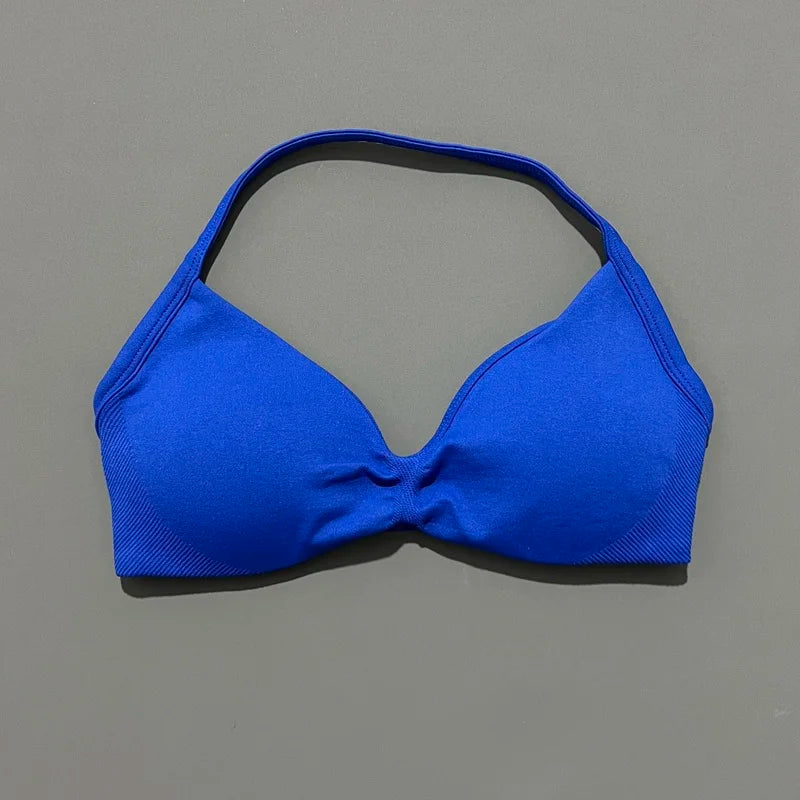 Sculpta™ Backless Strappy Sports Bra | Seamless Medium Support